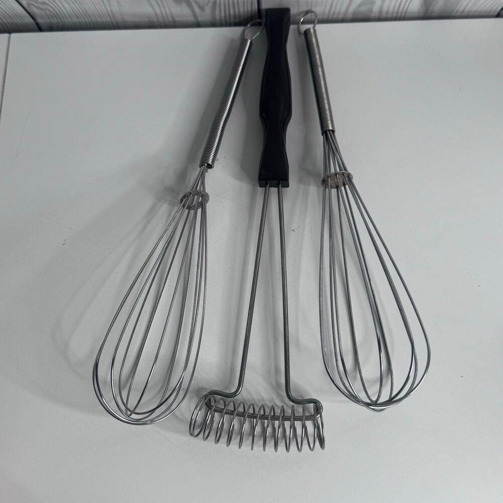 Vintage Whisk Cutco Coil Whisk Ecko Whisk Unbranded Whisk Set 3